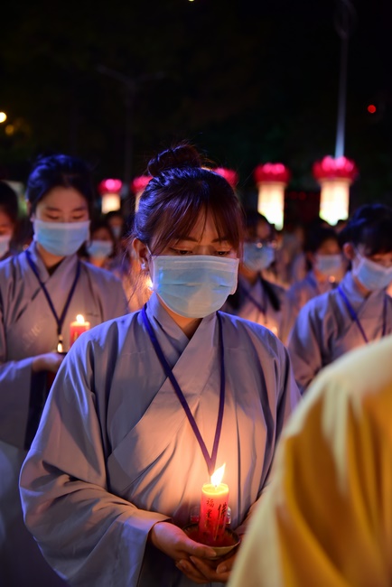 Impressed night of Amitabha Buddha's Birthday