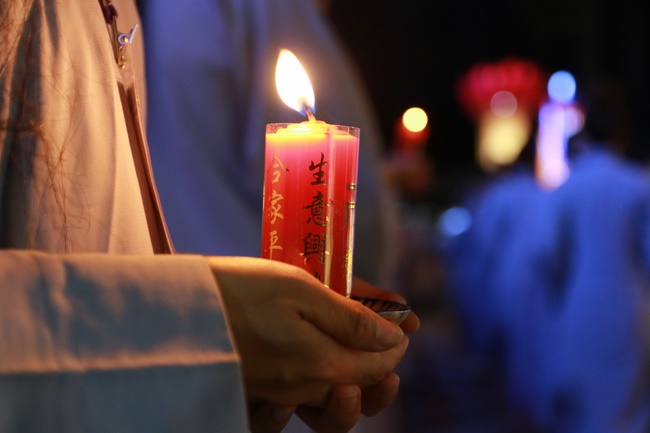 Impressed night of Amitabha Buddha's Birthday