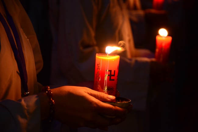 Impressed night of Amitabha Buddha's Birthday