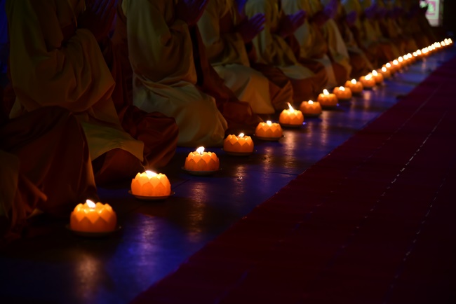 Impressed night of Amitabha Buddha's Birthday