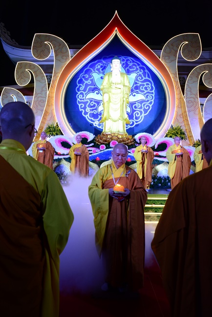 Impressed night of Amitabha Buddha's Birthday