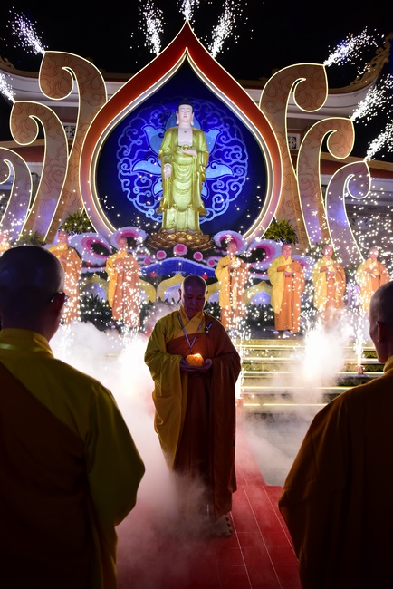 Impressed night of Amitabha Buddha's Birthday