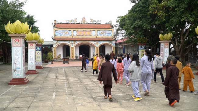 The retreat Sowing seeds lotus at Dong Cao Pagoda