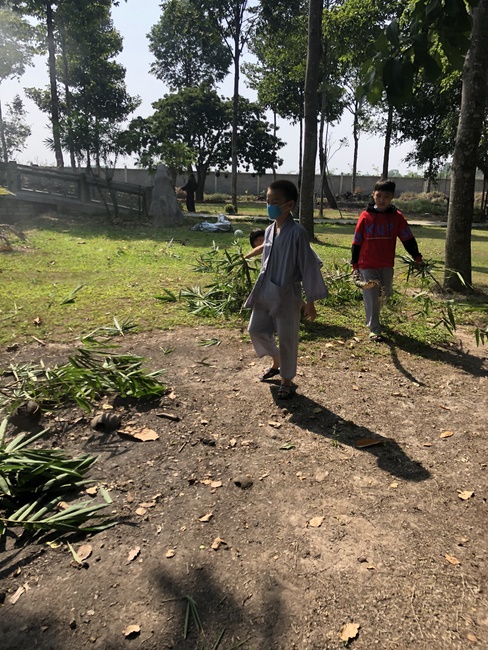 Extra curricular activities of Kids at Huong Phap Pagoda, Cu Chi