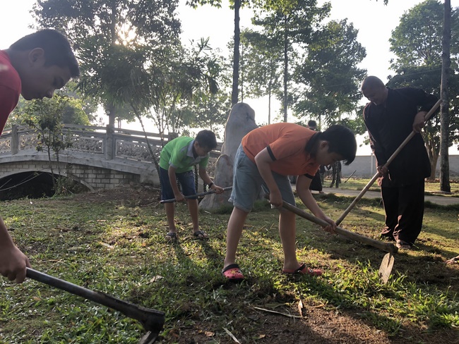 Extra curricular activities of Kids at Huong Phap Pagoda, Cu Chi
