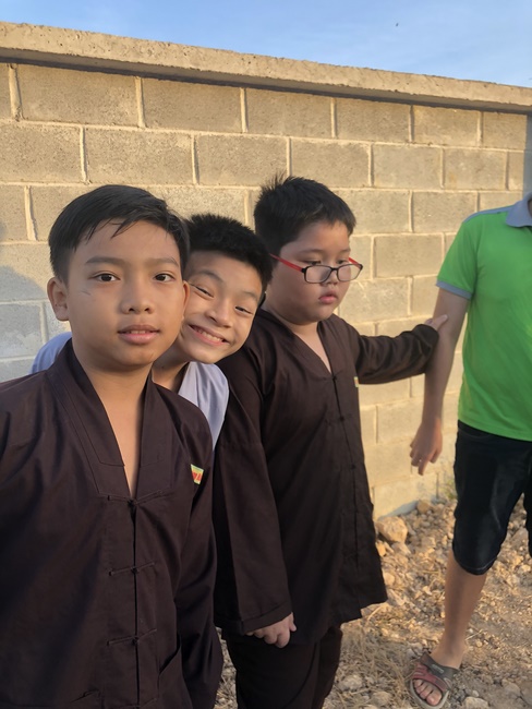 Extra curricular activities of Kids at Huong Phap Pagoda, Cu Chi