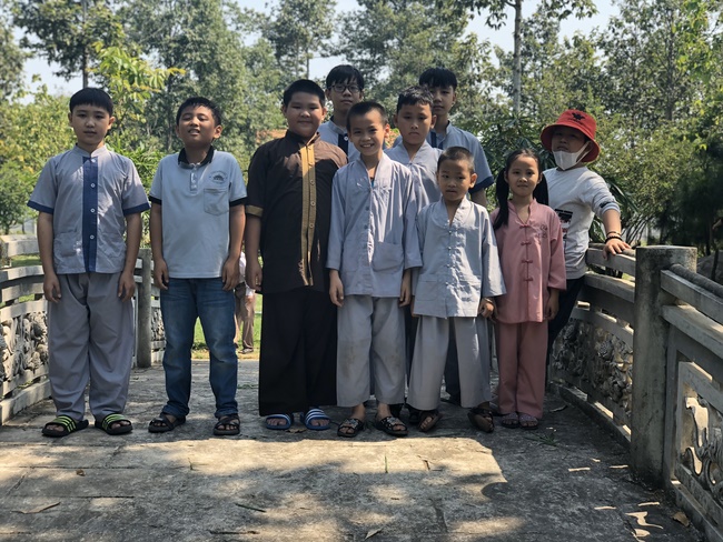 Extra curricular activities of Kids at Huong Phap Pagoda, Cu Chi