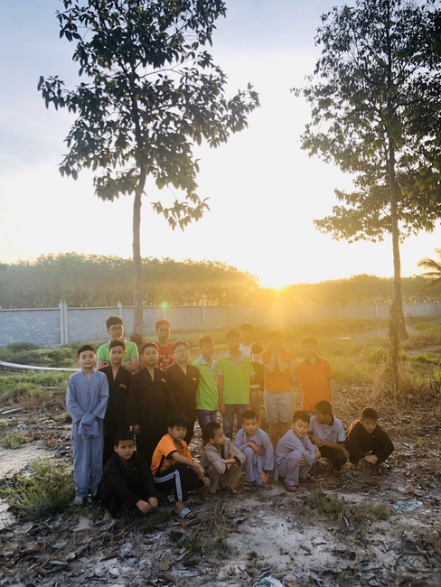 Extra curricular activities of Kids at Huong Phap Pagoda, Cu Chi