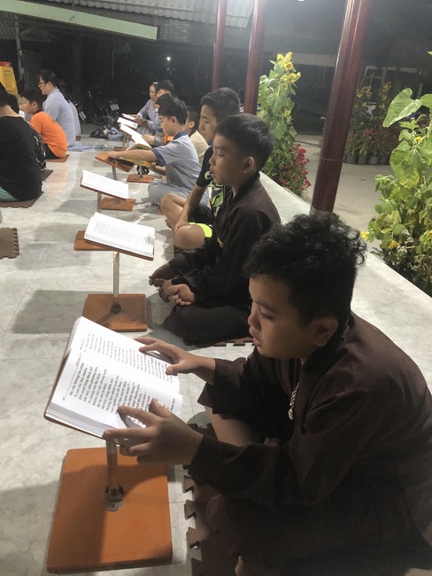 Extra curricular activities of Kids at Huong Phap Pagoda, Cu Chi