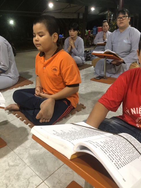 Extra curricular activities of Kids at Huong Phap Pagoda, Cu Chi