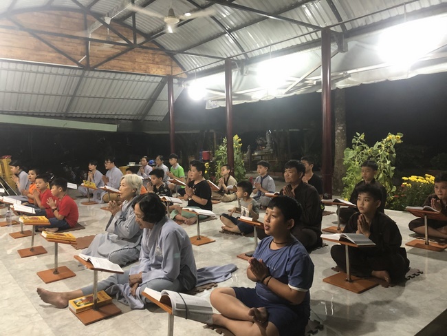 Extra curricular activities of Kids at Huong Phap Pagoda, Cu Chi