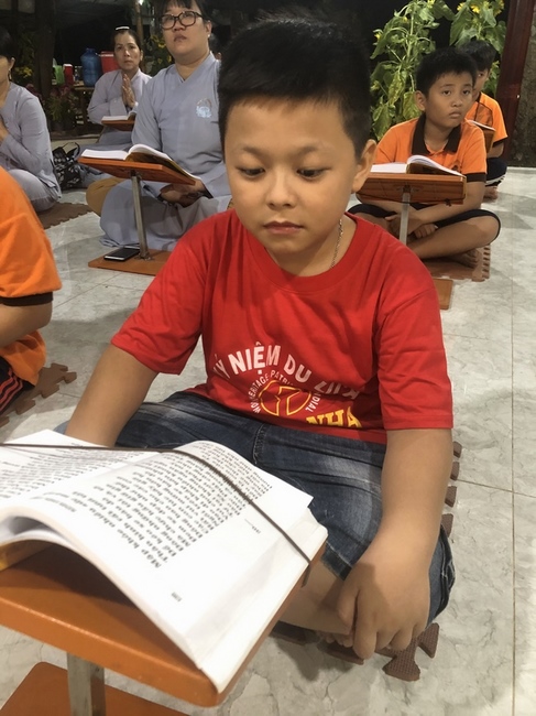 Extra curricular activities of Kids at Huong Phap Pagoda, Cu Chi