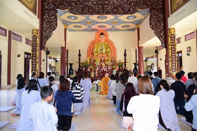 The beginning ceremony of building the Bodhisattva Avalokitesvara statue at Hung Phap Pagoda, Dong Nai