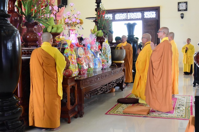 The beginning ceremony of building the Bodhisattva Avalokitesvara statue at Hung Phap Pagoda, Dong Nai