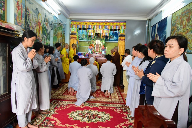 The beginning ceremony of building the Bodhisattva Avalokitesvara statue at Hung Phap Pagoda, Dong Nai