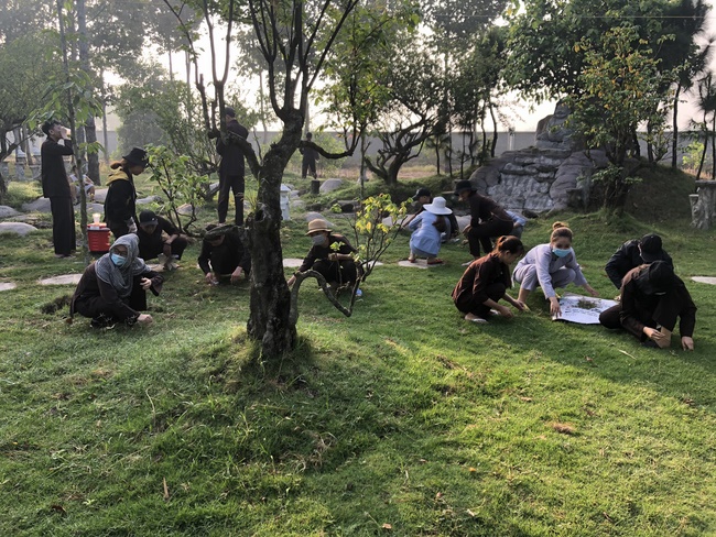 Kids' activities at Huong Phap Pagoda, Cu Chi