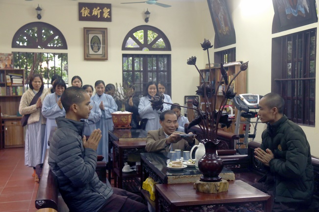 The peaceful place in mind of the Buddha's disciples