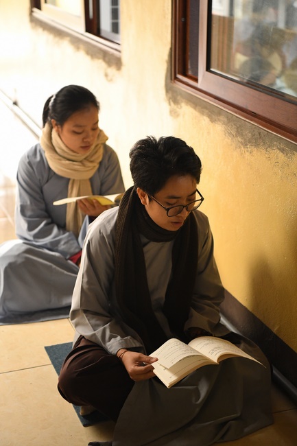 The peaceful place in mind of the Buddha's disciples