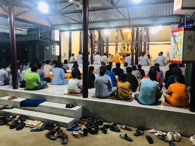 Repentant Ceremony on Jan. 29th, the rat year, at Huong Phap Pagoda, Cu Chi