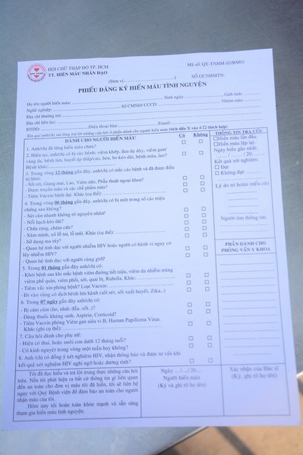 Humanitarian Blood Donation