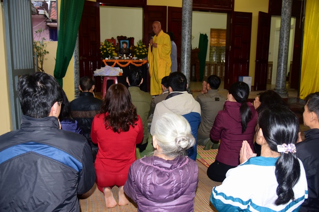 The ceremony praying for rebirth in Nam Dinh