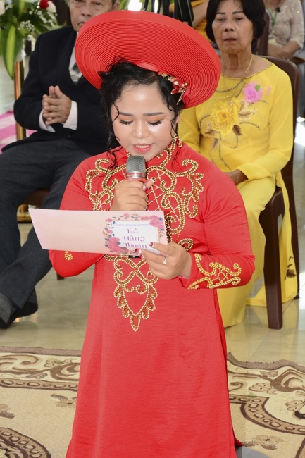 The Wedding Ceremony at the pagoda