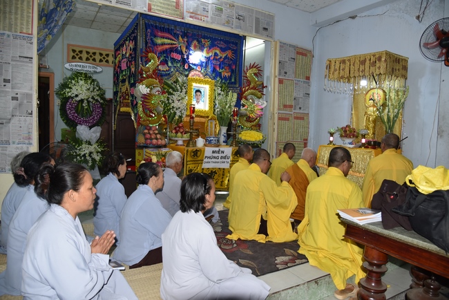The ceremony praying for peace