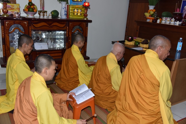 The ceremony praying for peace