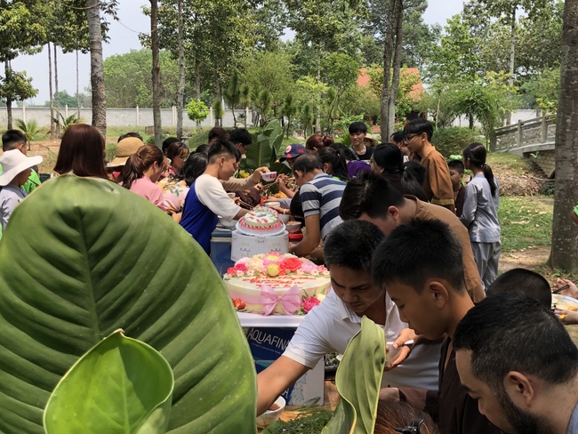 Activities at the branch of Hoang Phap Pagoda, Cu Chi