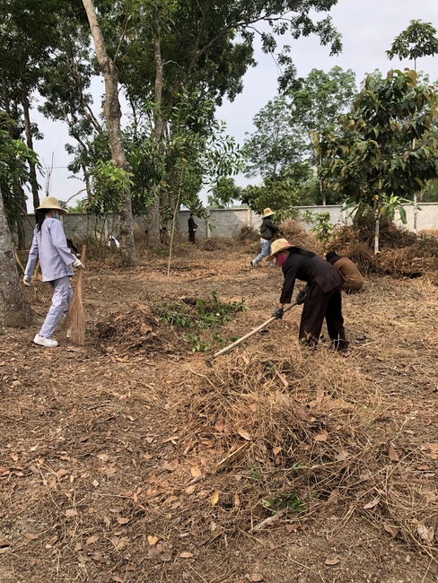 Activities at the branch of Hoang Phap Pagoda, Cu Chi