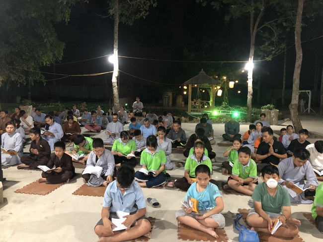 Repentant Ceremony on Feb. 14th, the rat year at the branch of Hoang Phap Pagoda, Cu Chi