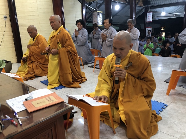 Repentant Ceremony on Feb. 14th, the rat year at the branch of Hoang Phap Pagoda, Cu Chi