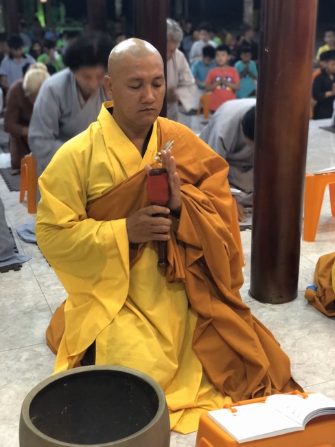Repentant Ceremony on Feb. 14th, the rat year at the branch of Hoang Phap Pagoda, Cu Chi