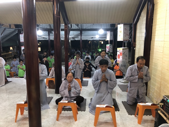 Repentant Ceremony on Feb. 14th, the rat year at the branch of Hoang Phap Pagoda, Cu Chi