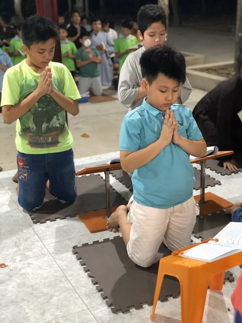 Repentant Ceremony on Feb. 14th, the rat year at the branch of Hoang Phap Pagoda, Cu Chi