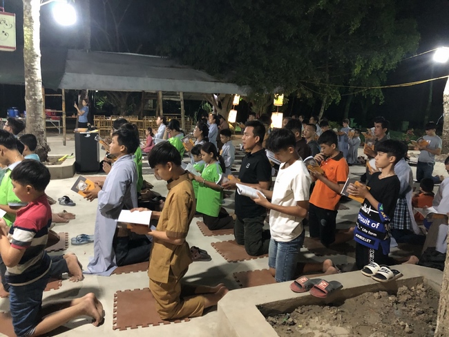 Repentant Ceremony on Feb. 14th, the rat year at the branch of Hoang Phap Pagoda, Cu Chi