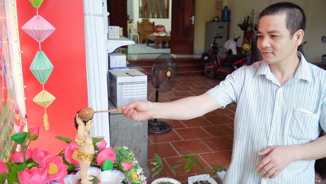 Dong Cao Pagoda granting the merit certificate to Buddhists having design of the Lumbini garden.