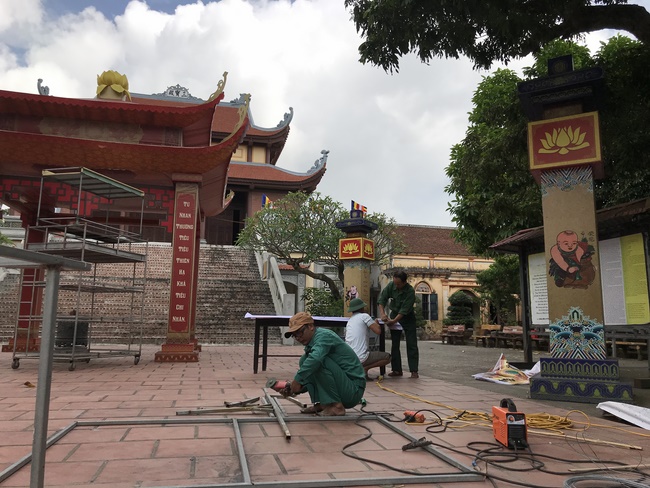 The Buddha's Birthday at Tay Khanh Pagoda in Thai Binh