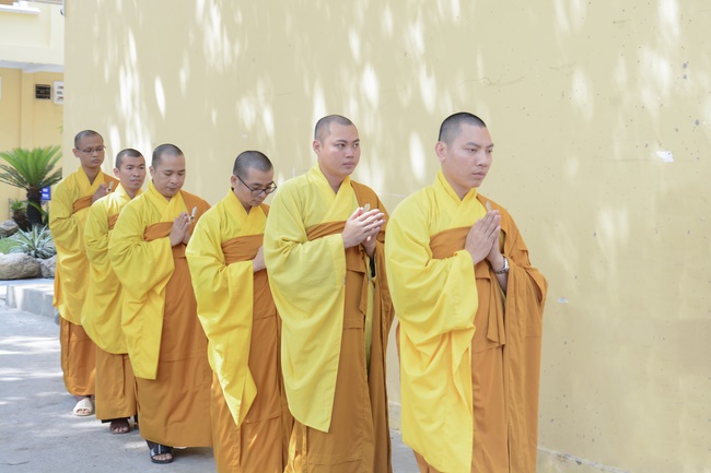 The Three Jewel Refuge Ceremony for cancer ill children coming from the Oncology Hospital
