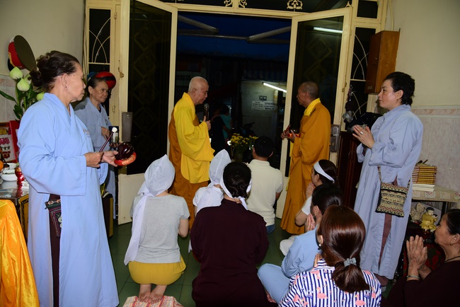 The  praying ceremony for rebirth