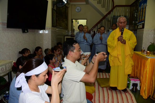 The  praying ceremony for rebirth