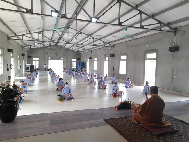 The Buddha bath Rite on His Birthday at Dong Cao Pagoda