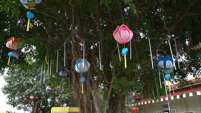 The Buddha bath Rite on His Birthday at Dong Cao Pagoda