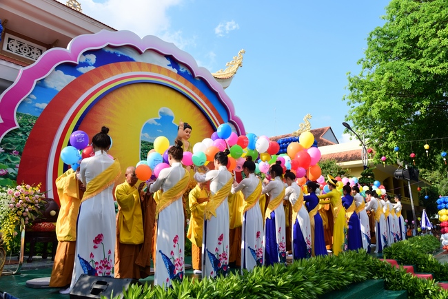 The Vesak Great Ceremony in 2020 at Hoang Phap Pagoda