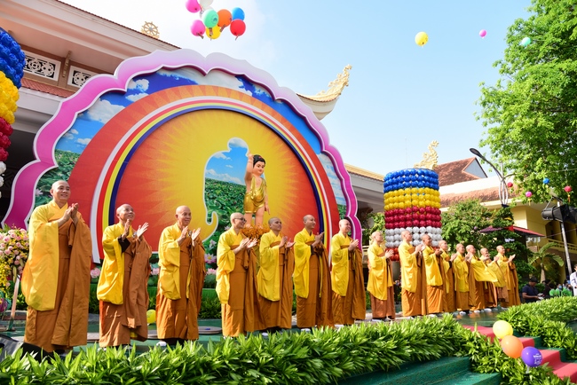 The Vesak Great Ceremony in 2020 at Hoang Phap Pagoda