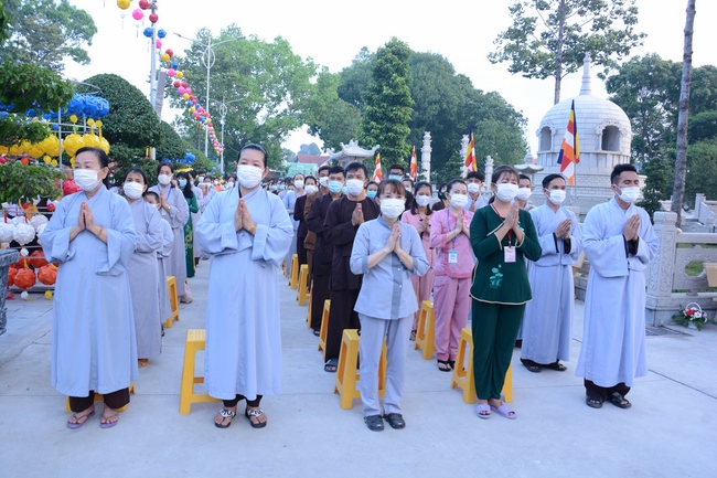 The Vesak Great Ceremony in 2020 at Hoang Phap Pagoda