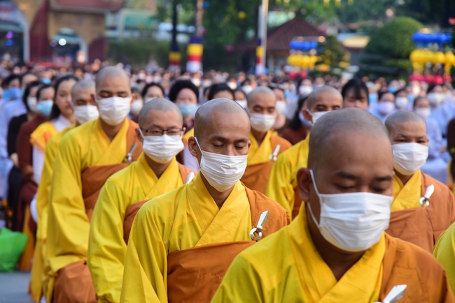 The Vesak Great Ceremony in 2020 at Hoang Phap Pagoda