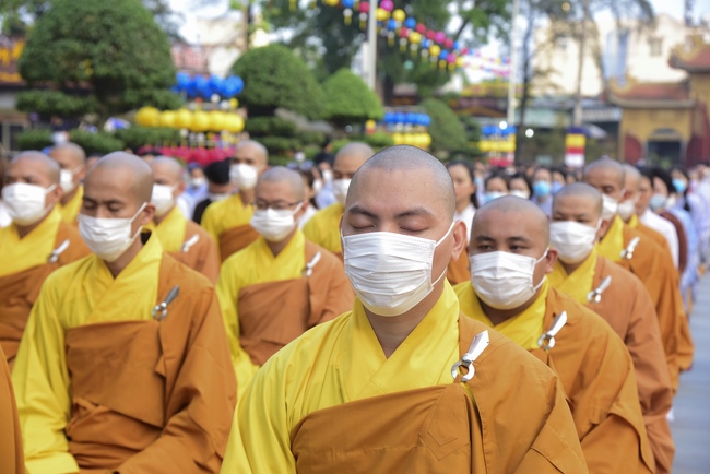 The Vesak Great Ceremony in 2020 at Hoang Phap Pagoda