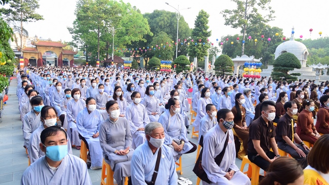 The Vesak Great Ceremony in 2020 at Hoang Phap Pagoda