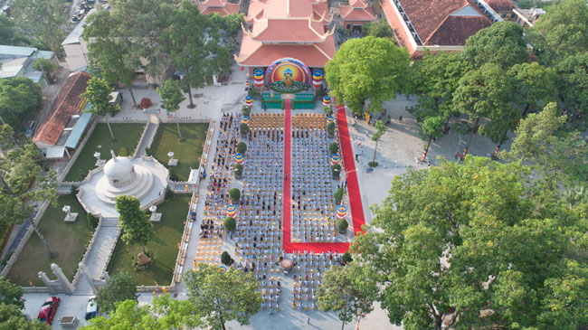 The Vesak Great Ceremony in 2020 at Hoang Phap Pagoda